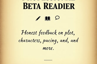 professional betareader, honest feedback and story analysis