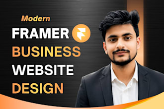 design a professtional framer website or framer landing page
