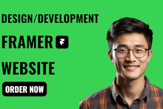 build and develop a framer website as a framer expert and fix framer