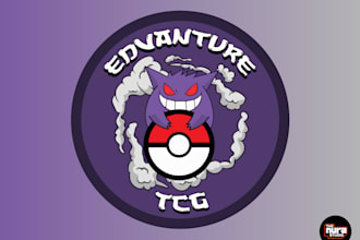 design a custom pokemon style logo for twitch or youtube