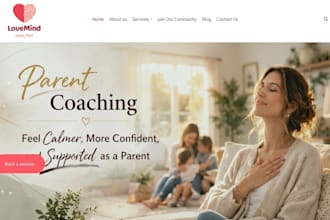 build wellness coach website counselling therapy website personal coach website