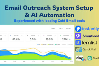 do email outreach system setup and ai automation instantly smartlead lemlist