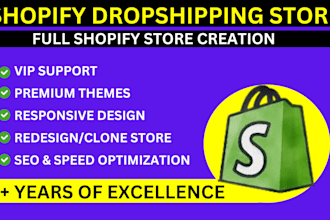 make custom shopify store and setup responsive store