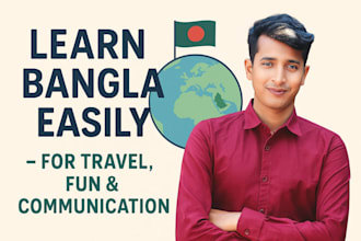 teach bangla to foreigners for travel or communication
