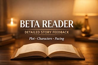 beta read your story and provide detailed feedback on plot, pacing, characters