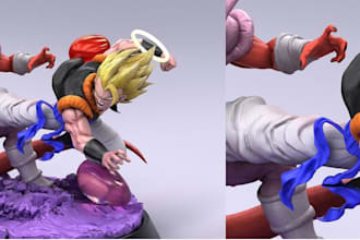 design 3d figurine,oc character,custom 3d print,action figures,3d toys anime,stl