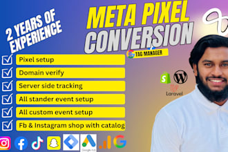 setup meta pixel,facebook pixel,tiktok pixel, API,GTM,ga4,microsoft clarity