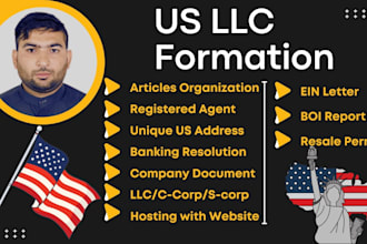 register a USA llc and a UK ltd company formation and ein
