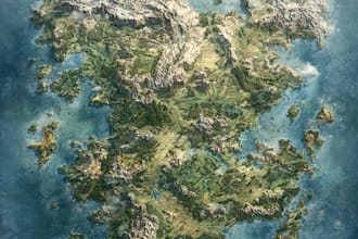 illustrate fantasy map design vector map city map cartography map design