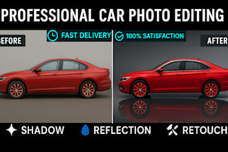 do car photo editing automotive car retouch  and shadow