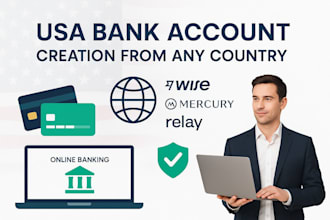 do USA bank creation, stripe, wise, mercury, chase for US and non US resident