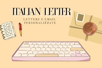 write an emotional and personalized letter in italian