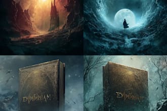 create fantasy book cover design, epic book cover design for you