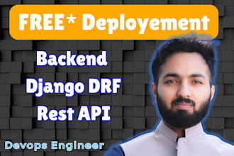 be your backend django drf rest API developer