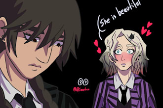 draw fan arts and ocs