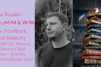 read your lgbtq fantasy novels and provide detailed, constructive feedback