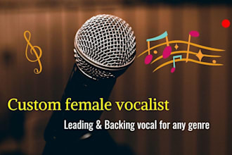 produce anniversary wedding and birthday songs with female singer