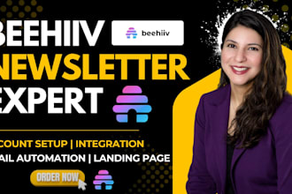 setup beehive newsletter, beehive landing page, beehive website