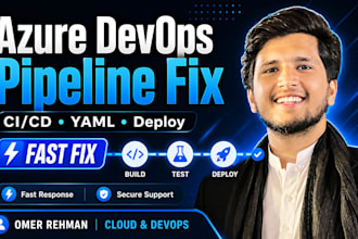 fix the azure devops yaml pipeline cicd  deployment and build errors