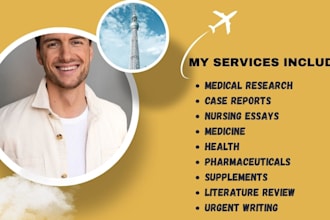 write medical, health, drug, and supplement content, summaries and case studies