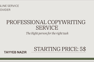 write a advertisement script for your online marketing copy writing