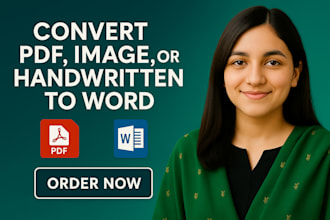 convert PDF, image, or handwritten files to editable word files