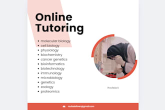 assist with biochemistry, physiology, molecular biology, and cell biology