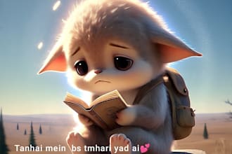 write emotional and romantic spiritual urdu poetry