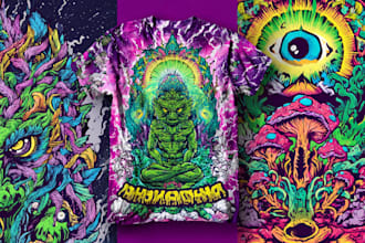 cerate a psychedelic surrealistic art for you