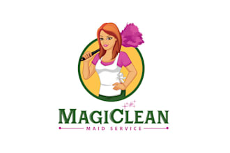 design mascot colorful magi clean logo
