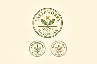 design organic food brand logo