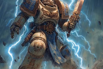 create a warhammer 40k character art