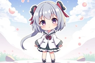 draw cute anime chibi character