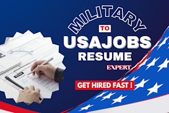 write federal resumes for military to civilian careers