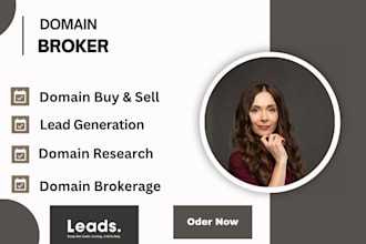 find targeted buyers to sell, flip, or acquire high value domain names