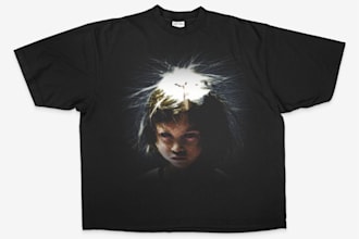 place your logo on a fire streetwear mockup