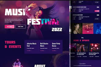 design a custom website for musicians, podcasts, radio stations
