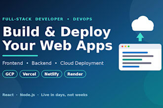 build and deploy web apps to google cloud, render, vercel, or netlify