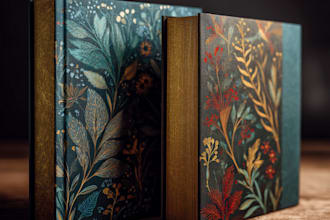draw book cover design of thriller book cover design