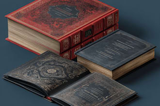 do fantasy book cover, thriller book cover design my style