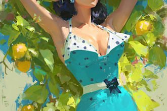 draw your pin up girl in a retro style or nsfw