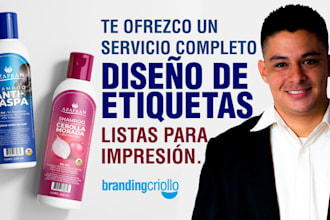 diseño profesional de etiqueta para tu producto