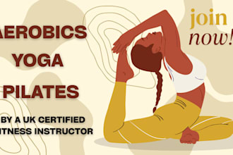 teach aerobics, yoga and pilates for women