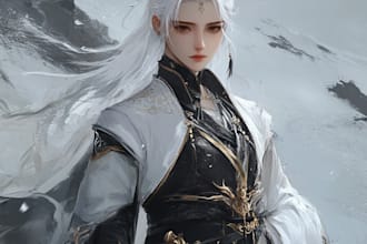 paint concept art and character sheets for you