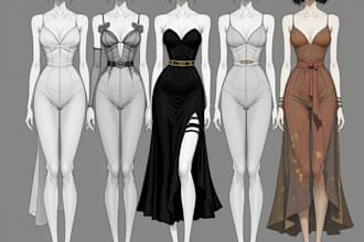 our agency will professionally design fashion cad