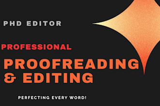 proofread and edit research proposal, thesis, dissertation