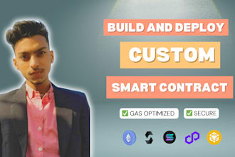 build custom smart contract on ethereum solana blockchain