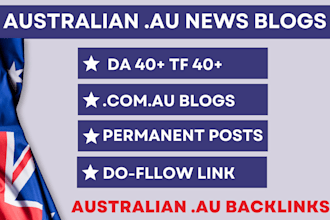 provide high da australian guest post backlinks from com au news blogs