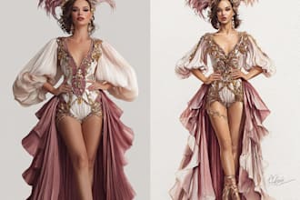 design fashion collection or professional portfolio