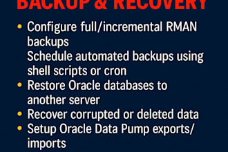 configure oracle rman backup and recovery professionally